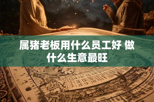 属猪老板用什么员工好 做什么生意最旺 属猪老板用什么员工好 做什么生意最旺