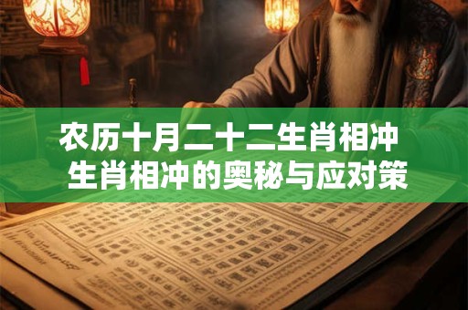 农历十月二十二生肖相冲  生肖相冲的奥秘与应对策略