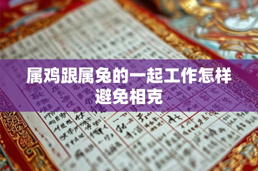 属鸡跟属兔的一起工作怎样避免相克