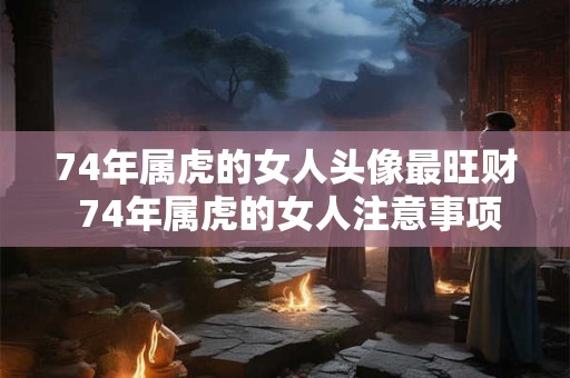 74年属虎的女人头像最旺财 74年属虎的女人注意事项
