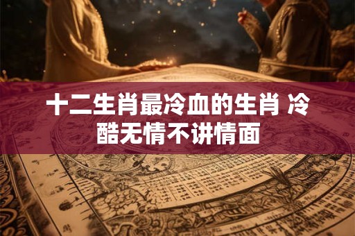 十二生肖最冷血的生肖 冷酷无情不讲情面