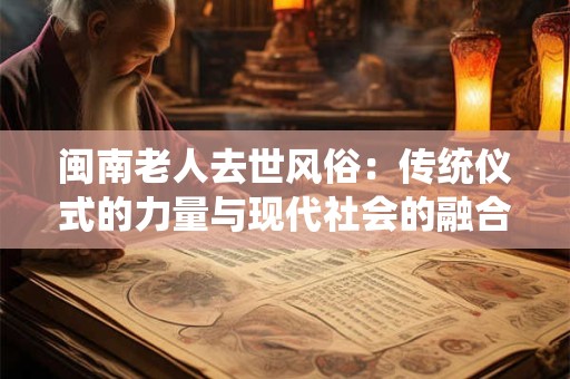 闽南老人去世风俗：传统仪式的力量与现代社会的融合