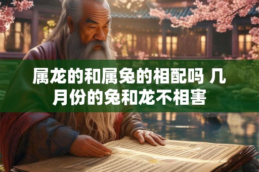 属龙的和属兔的相配吗 几月份的兔和龙不相害