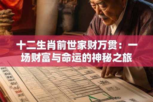 十二生肖前世家财万贯：一场财富与命运的神秘之旅