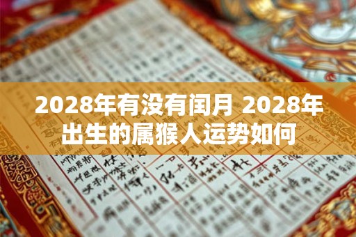 2028年有没有闰月 2028年出生的属猴人运势如何 2028年有没有闰月 2028年出生的属猴人运势如何