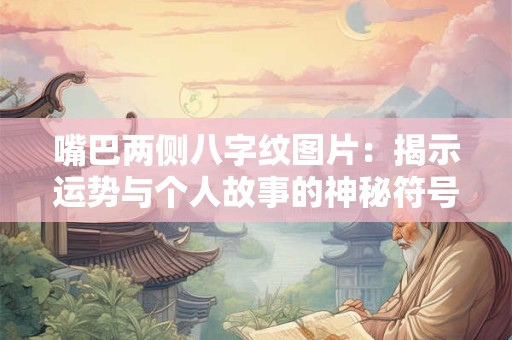 嘴巴两侧八字纹图片：揭示运势与个人故事的神秘符号