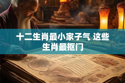 十二生肖最小家子气 这些生肖最抠门
