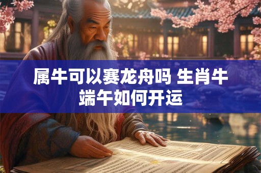 属牛可以赛龙舟吗 生肖牛端午如何开运