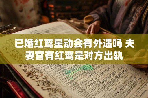 已婚红鸾星动会有外遇吗 夫妻宫有红鸾是对方出轨