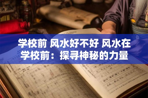 学校前 风水好不好 风水在学校前：探寻神秘的力量