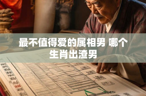 最不值得爱的属相男 哪个生肖出渣男