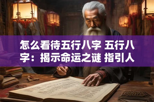 怎么看待五行八字 五行八字：揭示命运之谜 指引人生航向