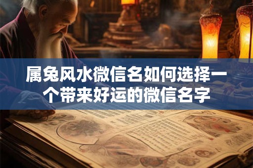 属兔风水微信名如何选择一个带来好运的微信名字