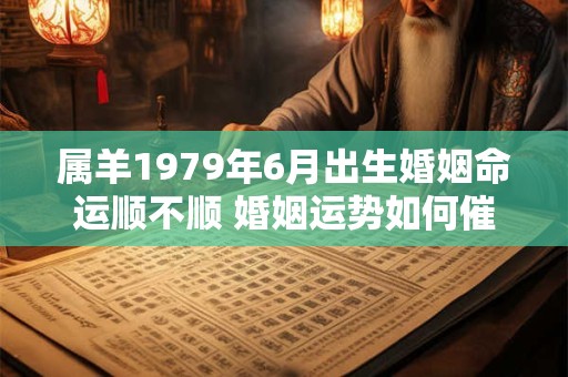 属羊1979年6月出生婚姻命运顺不顺 婚姻运势如何催旺