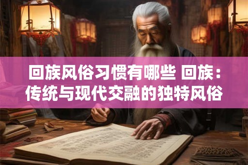 回族风俗习惯有哪些 回族：传统与现代交融的独特风俗习惯