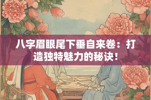 详细阅读:八字眉眼尾下垂自来卷:打造独特魅力的秘诀! 八字眉眼尾下垂自来卷:打造独特魅力的秘诀!