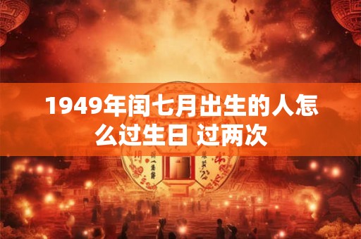 1949年闰七月出生的人怎么过生日 过两次
