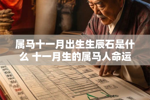属马十一月出生生辰石是什么 十一月生的属马人命运