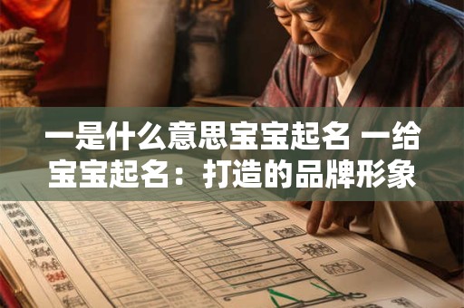 详细阅读:一是什么意思宝宝起名 一给宝宝起名:打造的品牌形象 一是什么意思宝宝起名 一给宝宝起名:打造的品牌形象