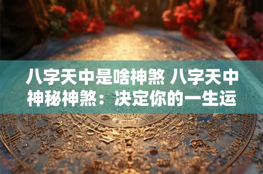 八字天中是啥神煞 八字天中神秘神煞：决定你的一生运势！