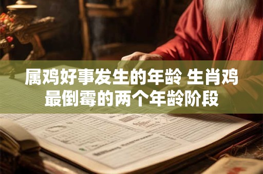 属鸡好事发生的年龄 生肖鸡最倒霉的两个年龄阶段
