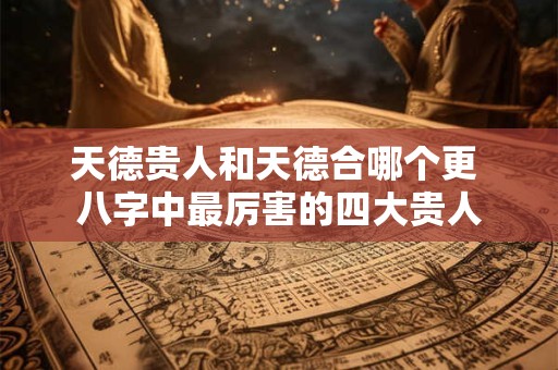 天德贵人和天德合哪个更 八字中最厉害的四大贵人