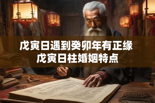 戊寅日遇到癸卯年有正缘 戊寅日柱婚姻特点