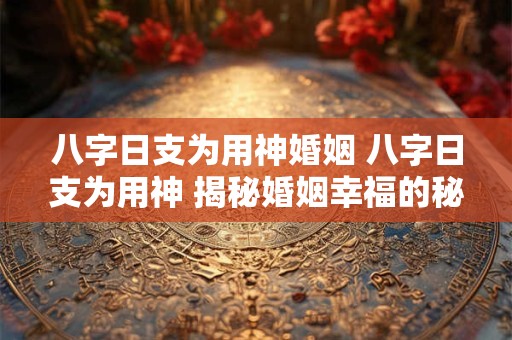 八字日支为用神婚姻 八字日支为用神 揭秘婚姻幸福的秘密！