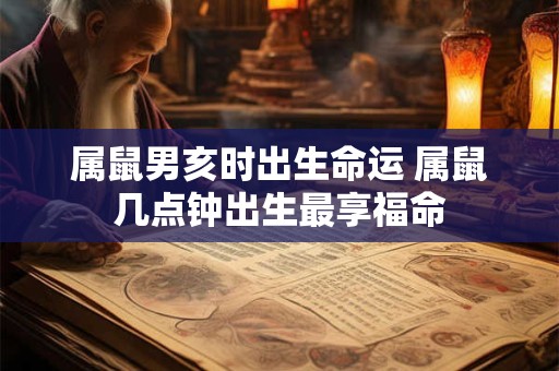 属鼠男亥时出生命运 属鼠几点钟出生最享福命