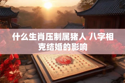 什么生肖压制属猪人 八字相克结婚的影响
