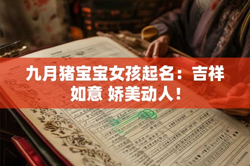 九月猪宝宝女孩起名：吉祥如意 娇美动人！
