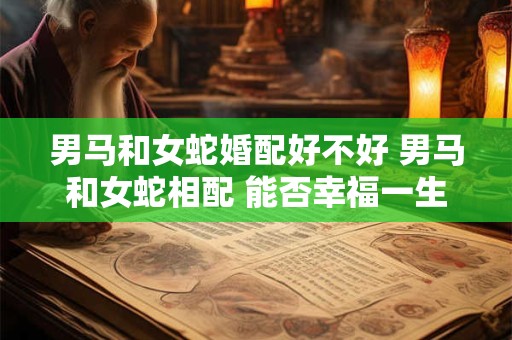 男马和女蛇婚配好不好 男马和女蛇相配 能否幸福一生