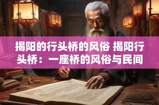 揭阳的行头桥的风俗 揭阳行头桥：一座桥的风俗与民间传说
