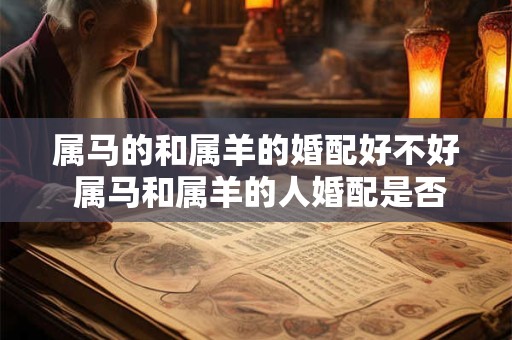 属马的和属羊的婚配好不好 属马和属羊的人婚配是否合适
