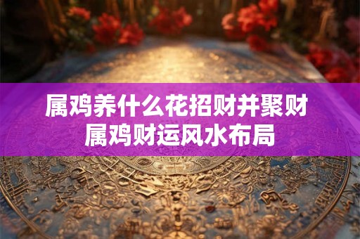 属鸡养什么花招财并聚财 属鸡财运风水布局