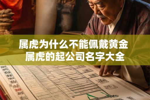 属虎为什么不能佩戴黄金 属虎的起公司名字大全