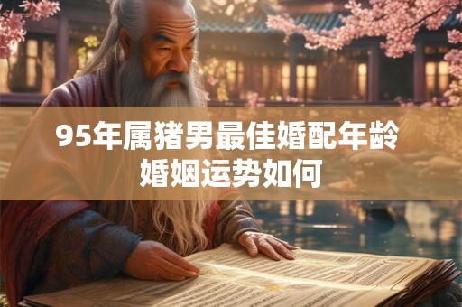 95年属猪男最佳婚配年龄 婚姻运势如何