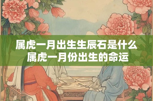 详细阅读:属虎一月出生生辰石是什么 属虎一月份出生的命运 属虎一月出生生辰石是什么 属虎一月份出生的命运