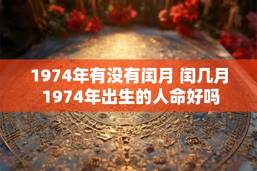 1974年有没有闰月 闰几月 1974年出生的人命好吗