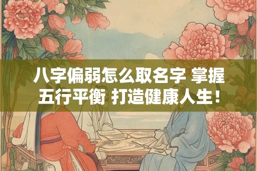 八字偏弱怎么取名字 掌握五行平衡 打造健康人生！