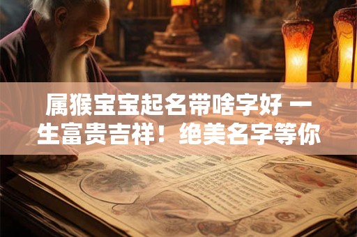 属猴宝宝起名带啥字好 一生富贵吉祥！绝美名字等你来取！