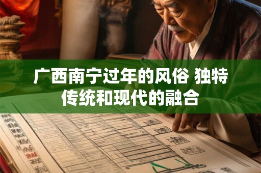 广西南宁过年的风俗 独特传统和现代的融合