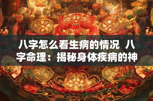 八字怎么看生病的情况  八字命理：揭秘身体疾病的神秘预测