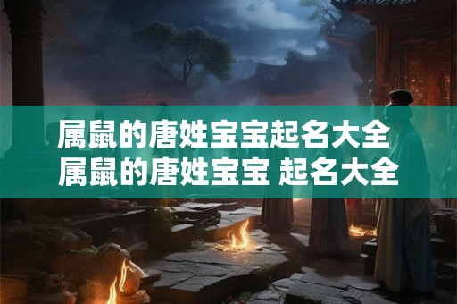 属鼠的唐姓宝宝起名大全 属鼠的唐姓宝宝 起名大全来啦！