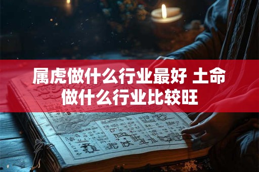 属虎做什么行业最好 土命做什么行业比较旺