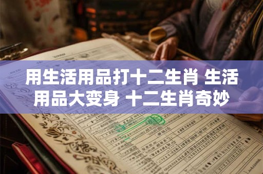 用生活用品打十二生肖 生活用品大变身 十二生肖奇妙物语！
