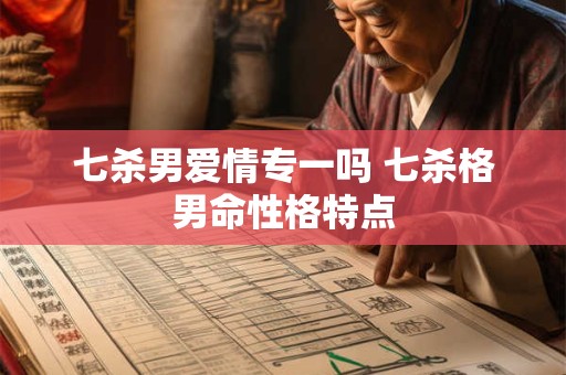 七杀男爱情专一吗 七杀格男命性格特点