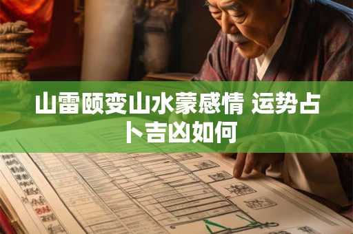 山雷颐变山水蒙感情 运势占卜吉凶如何