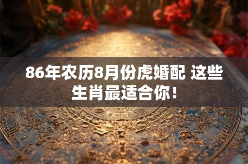 86年农历8月份虎婚配 这些生肖最适合你！