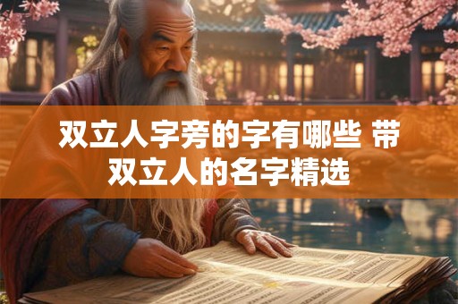 双立人字旁的字有哪些 带双立人的名字精选